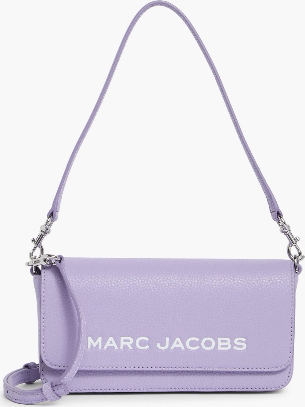 Marc Jacobs Lilac Pebbled Leather Crossbody Bag